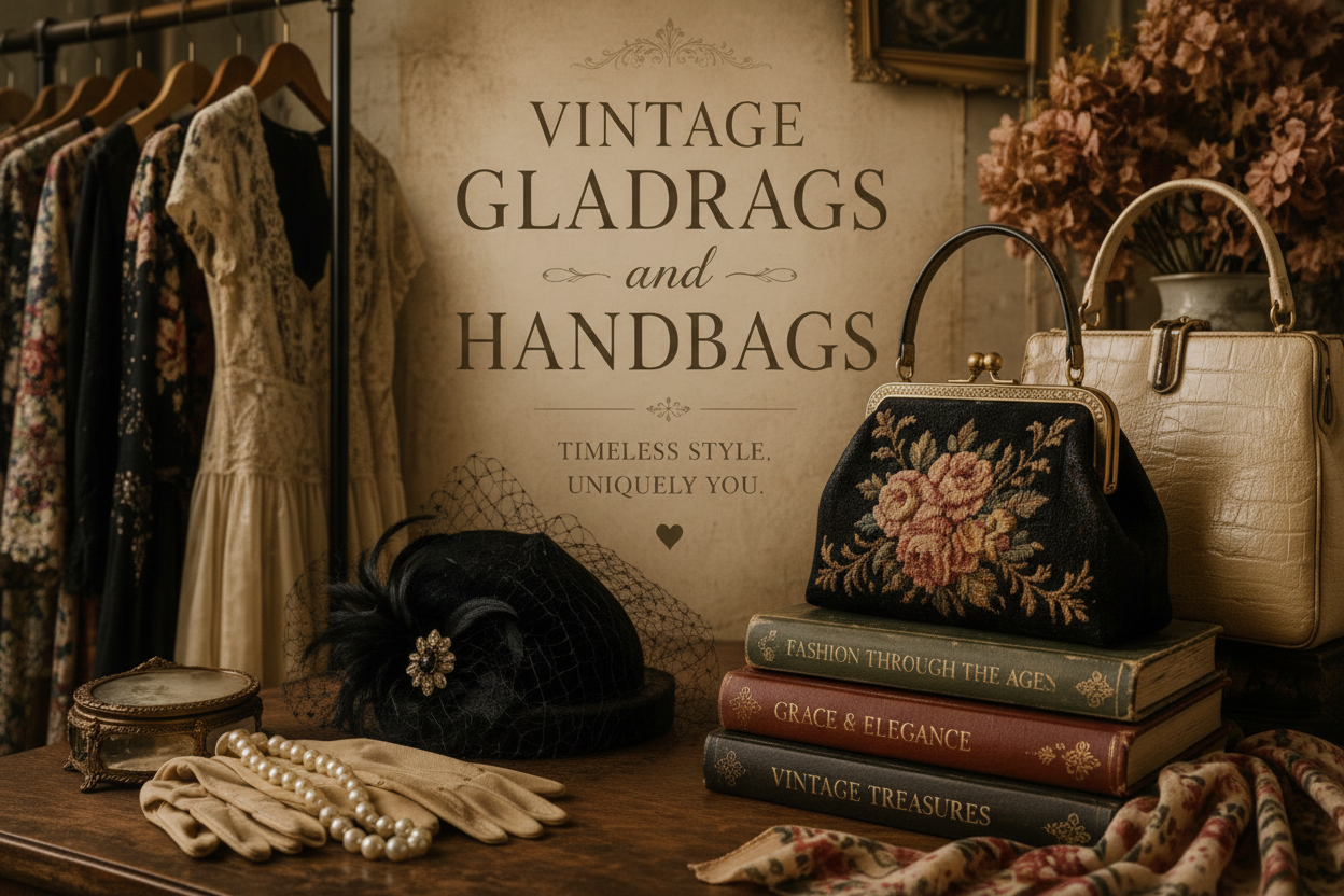 Vintage Gladrags and Handbags hero banner